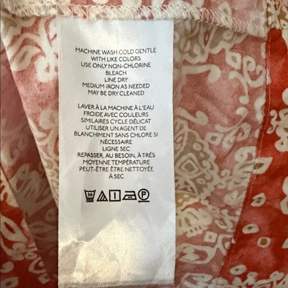 Anthropologie Maeve Printed Flutter Sleeve Babydoll Dress in Pink Pattern Size S - Picture 8 of 9